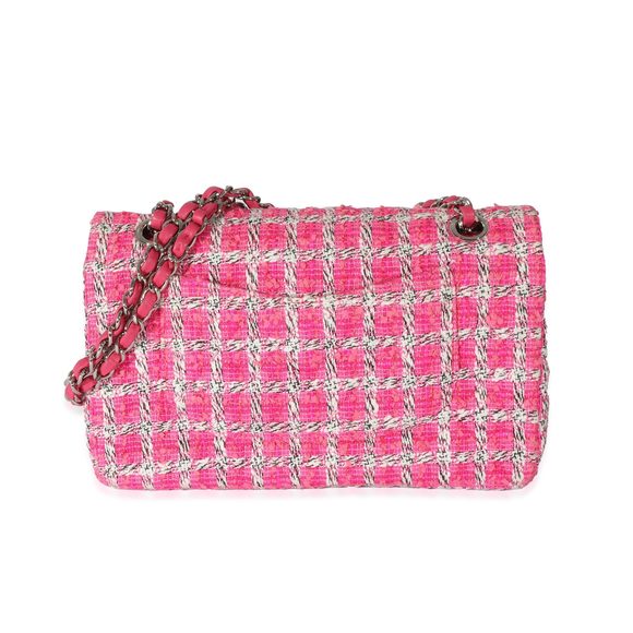 Chanel Pink Tweed Medium Classic Double Flap - Picture 4 of 8